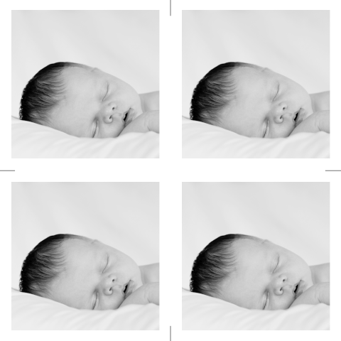 DIY labels geboortekaartje met foto