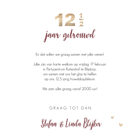 12 5 Jaar Getrouwd Berekenen