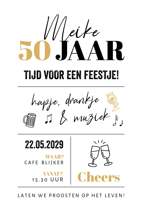 Uitnodiging 50 jaar en