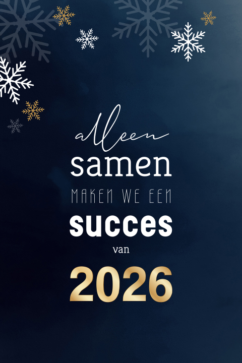 Corona kerstkaart voor bedrijven &quot;Alleen samen&quot;