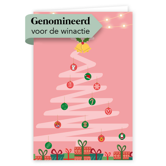 Kerstkaarten waarmee je direct een goed doel steunt Blijkaartje
