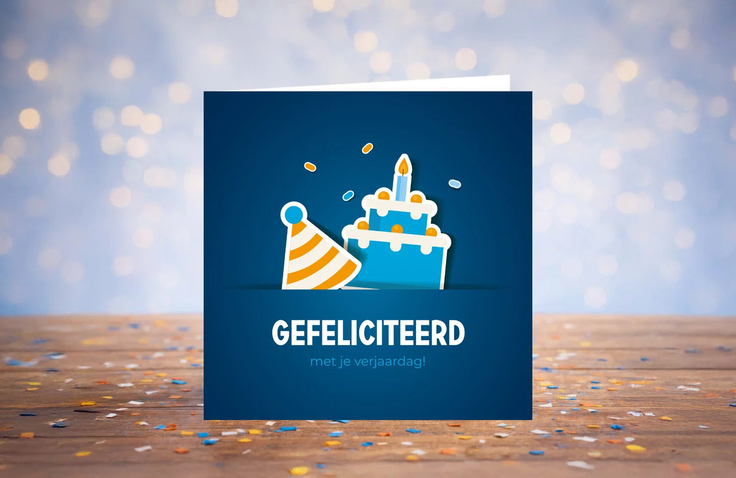 kaart felicitatie verjaardag Van den Buijs
