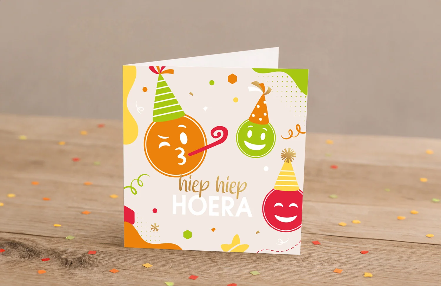 kaart felicitatie verjaardag Van den Buijs