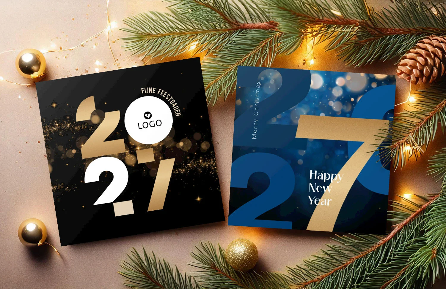 zakelijke kerstkaarten met jaartal 2027