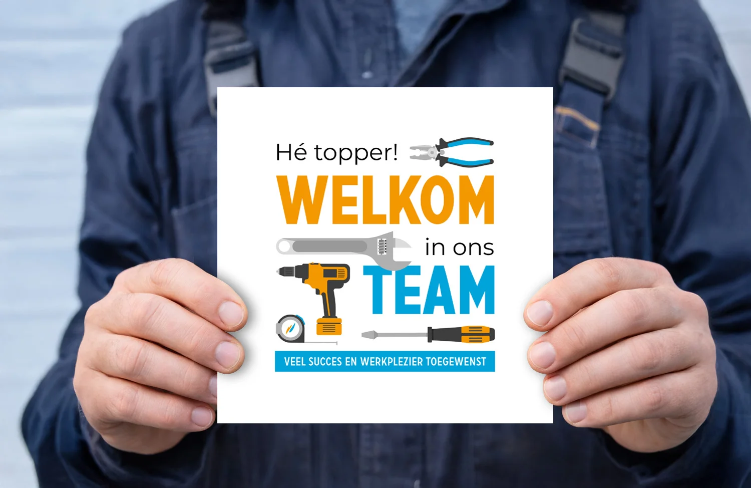 kaart welkom in ons team