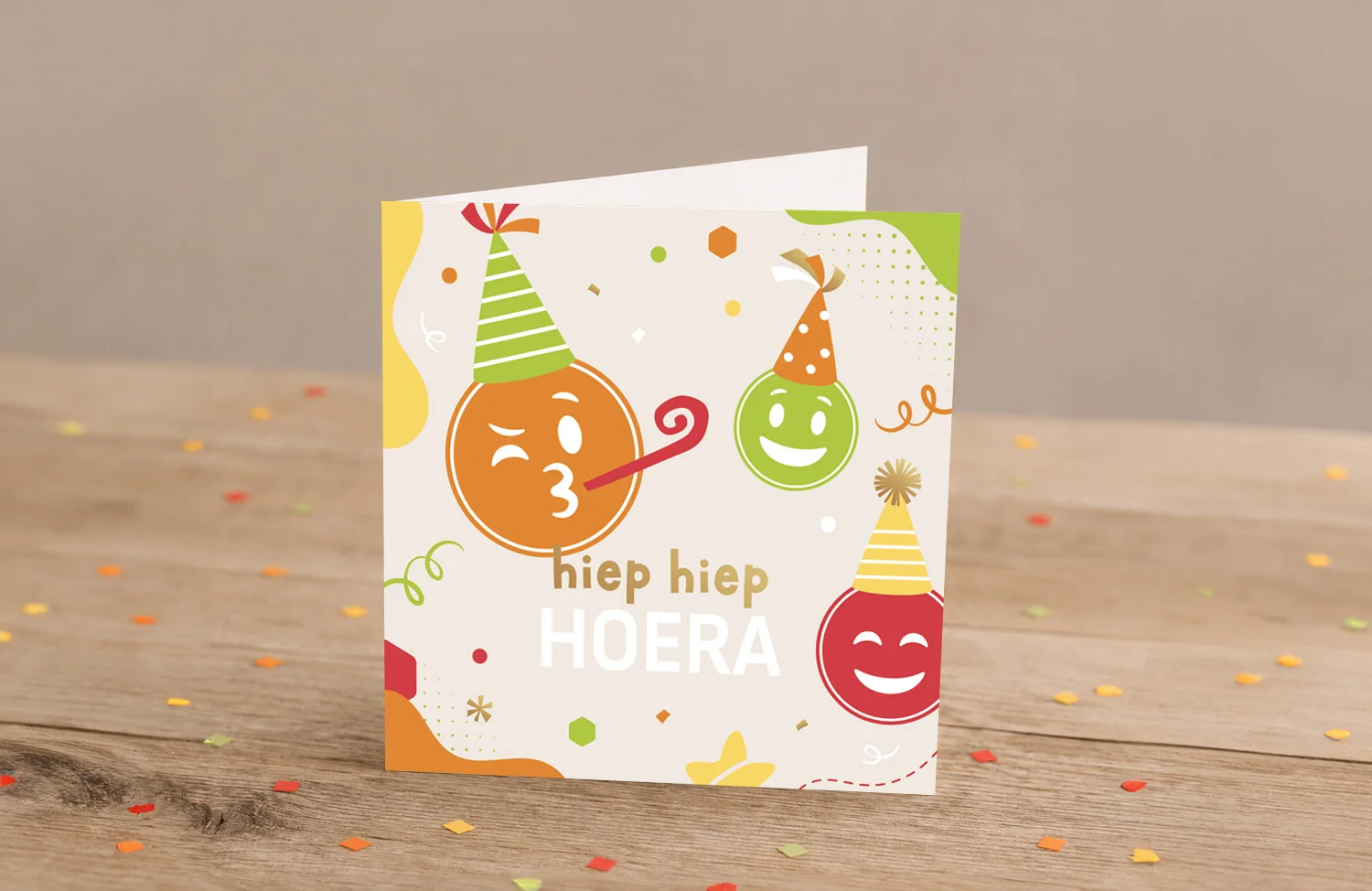 kaart felicitatie verjaardag Van den Buijs