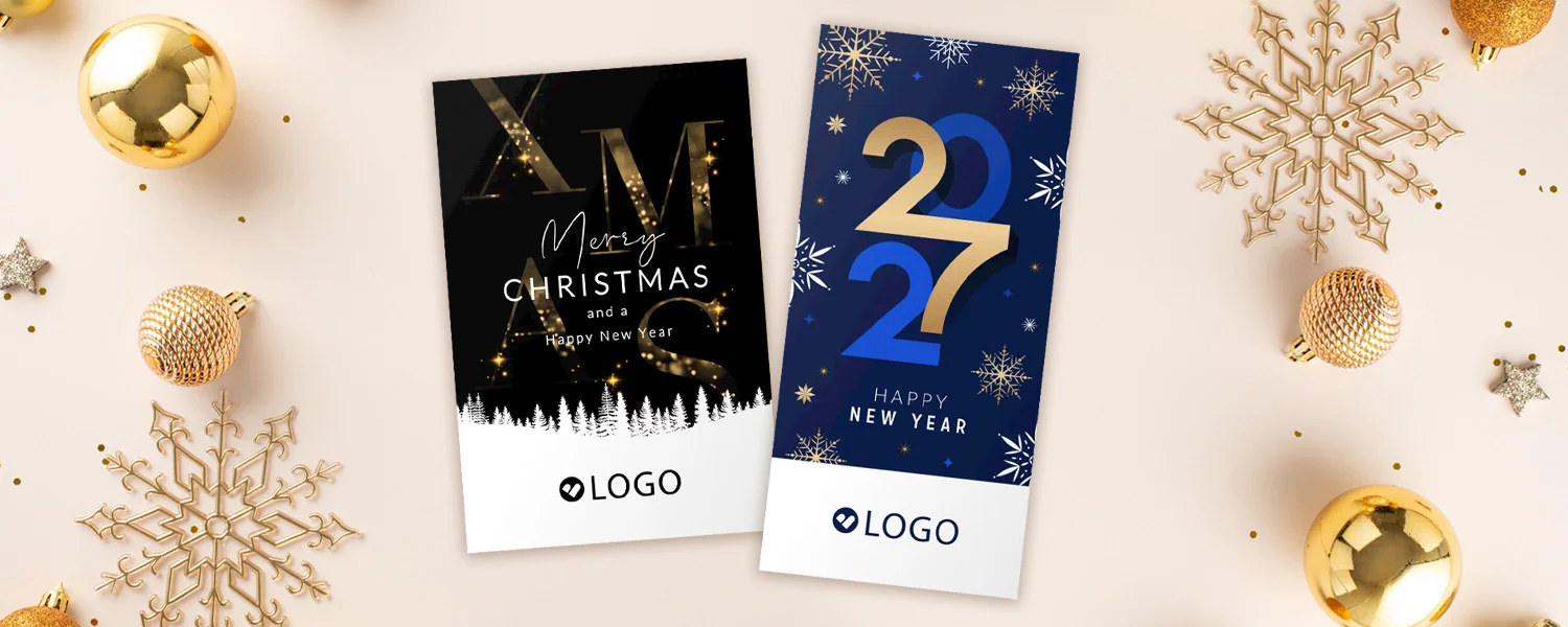 zakelijke kerstkaarten met logo
