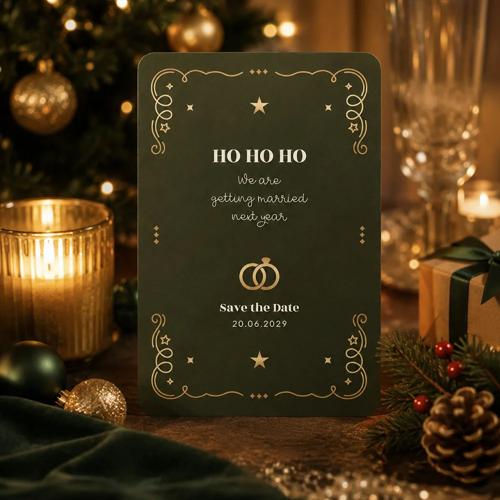 kerstkaarten save the date