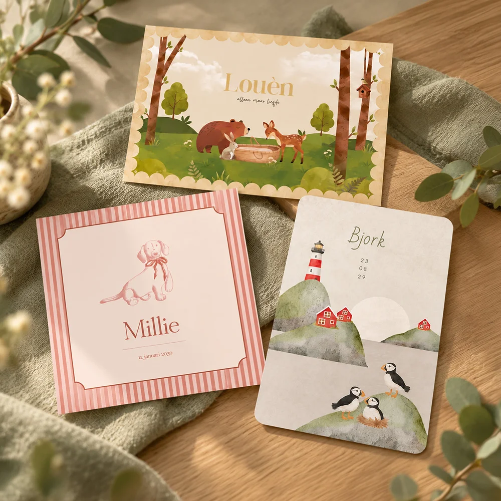 nieuwste trend huisdieren geboortekaartjes