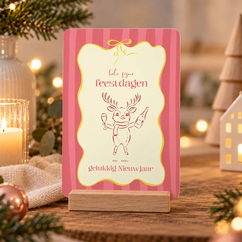 grappige kerstkaarten aparte vorm