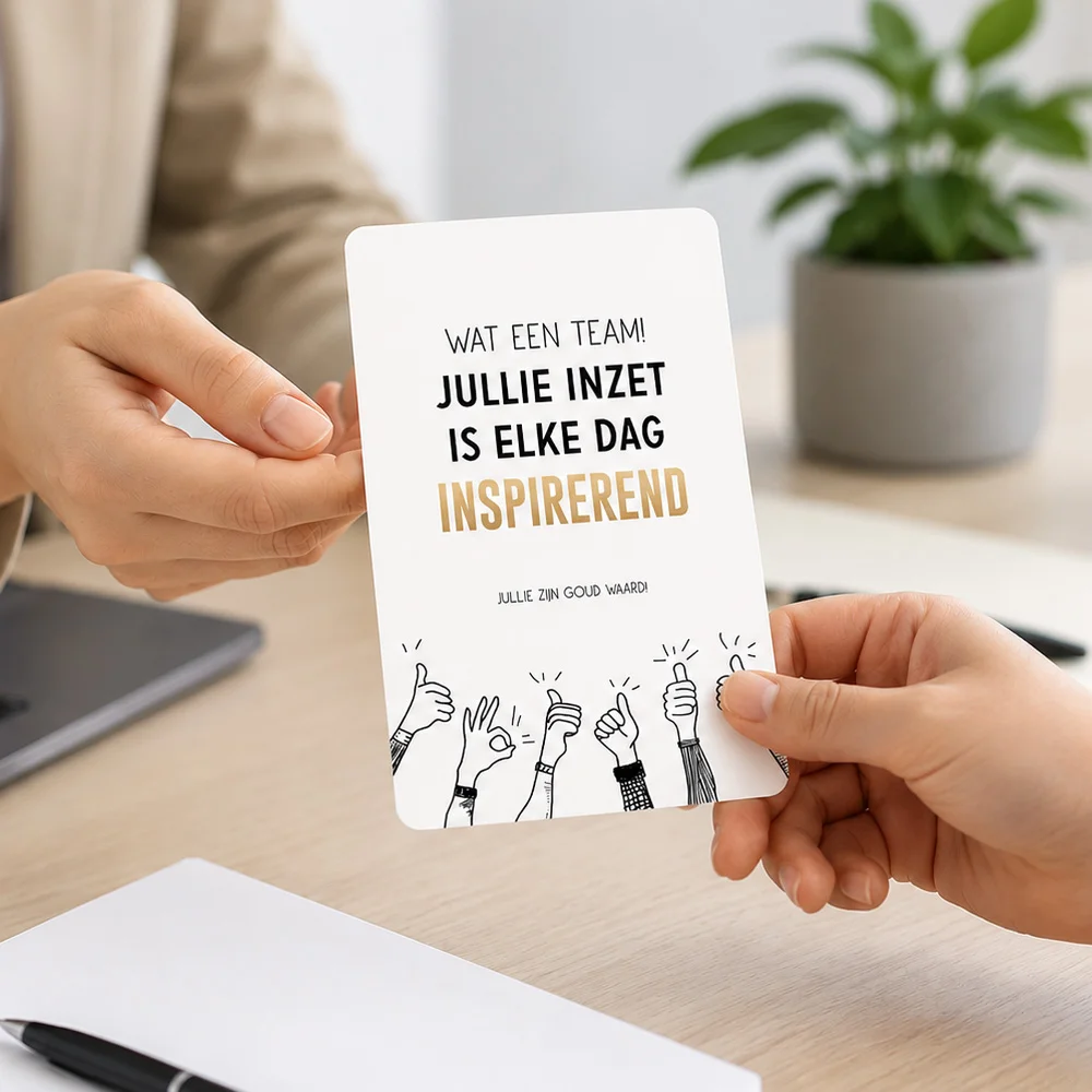 zakelijke kaarten bedankt