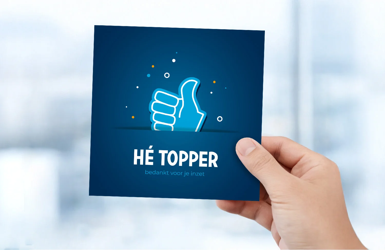 kaart bedankt vdBuijs installatie