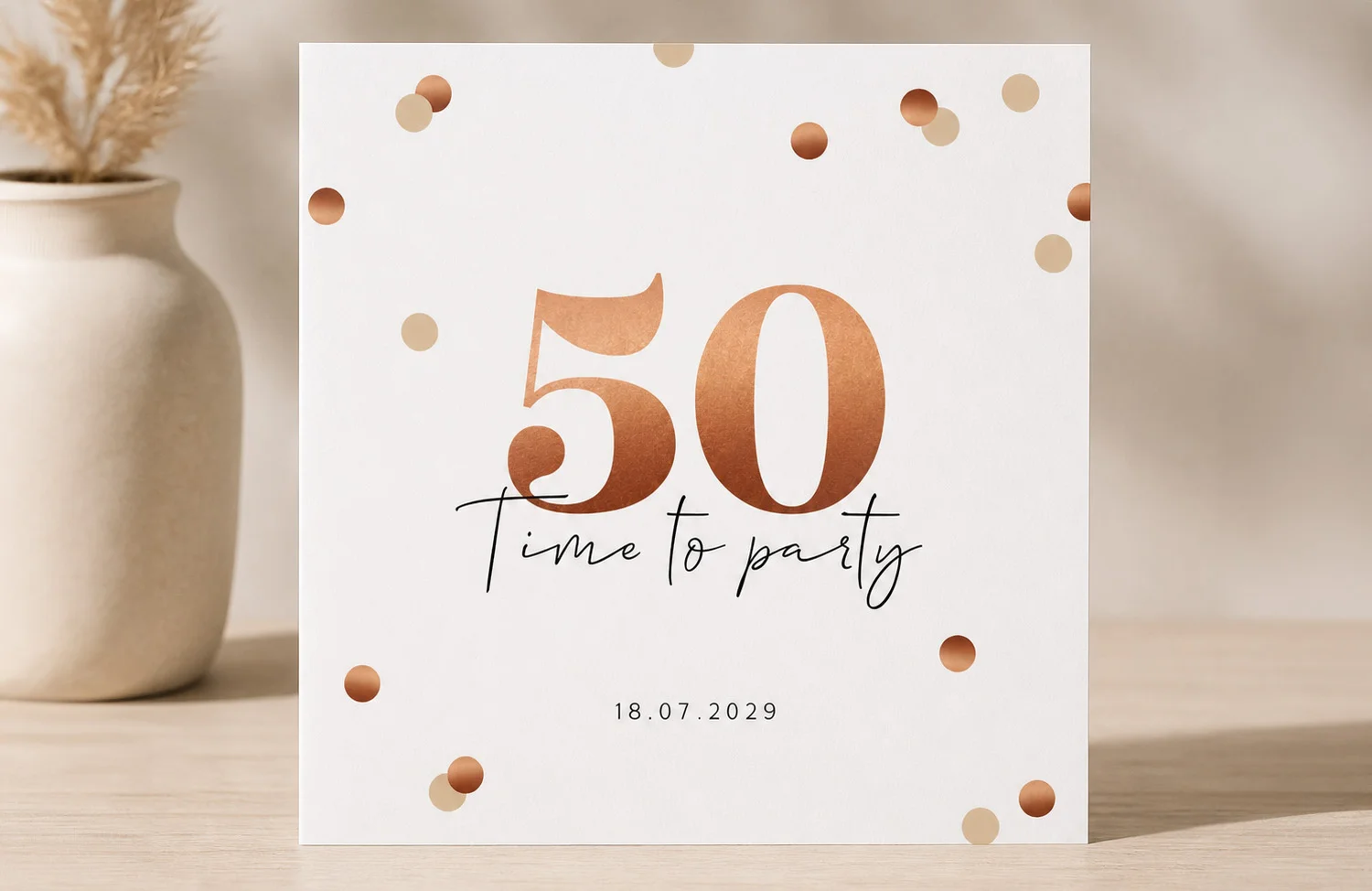 bord 50 jaar uitnodigingen alle