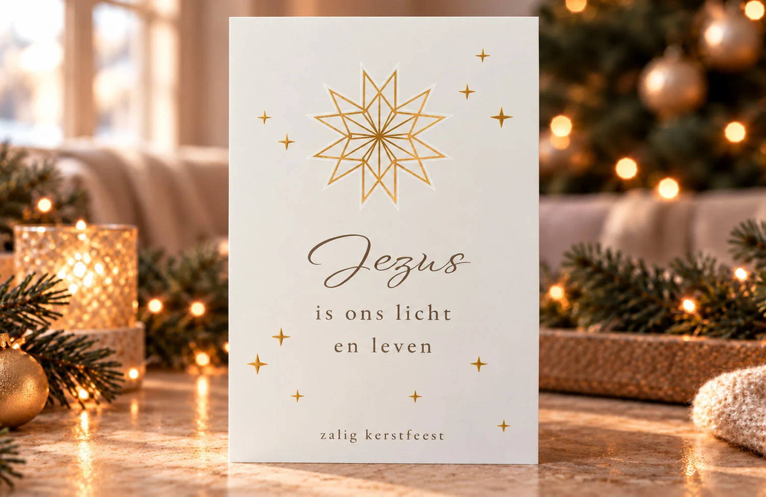 Christelijke zakelijke kerstkaarten