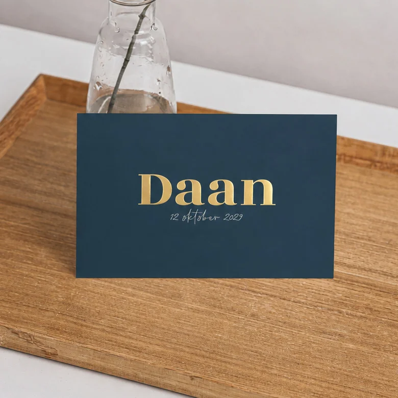 Geboortekaartje Maaike van Houten Daan