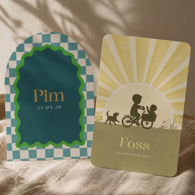 Nieuwste jongens geboortekaartjes