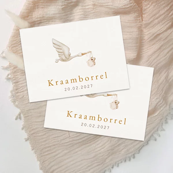 tekst geboortekaartje kraamfeest