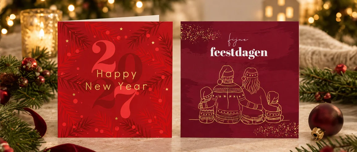rode kerstkaart