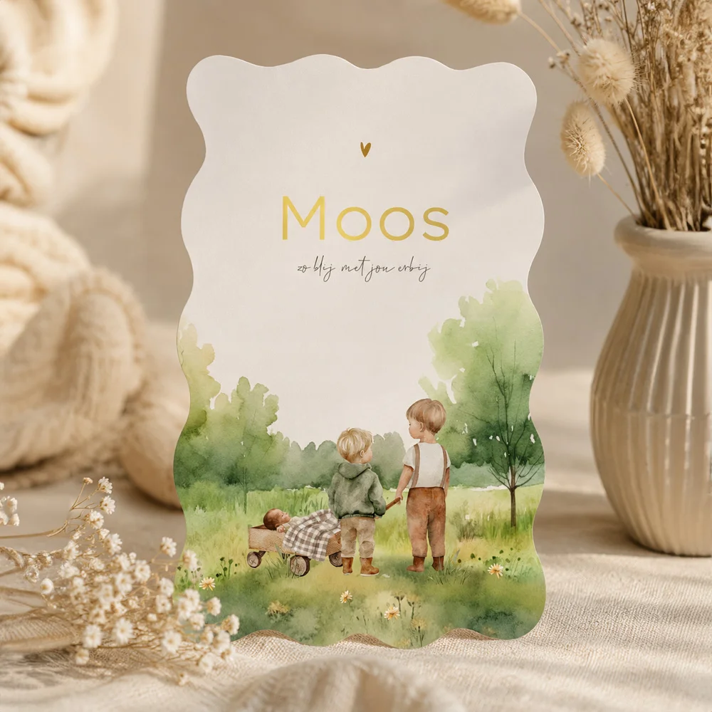 geboortekaartje best verkocht top 5 moos in het bos