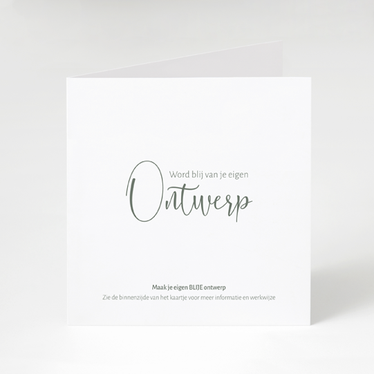 groene trouwkaart zelf ontwerpen online